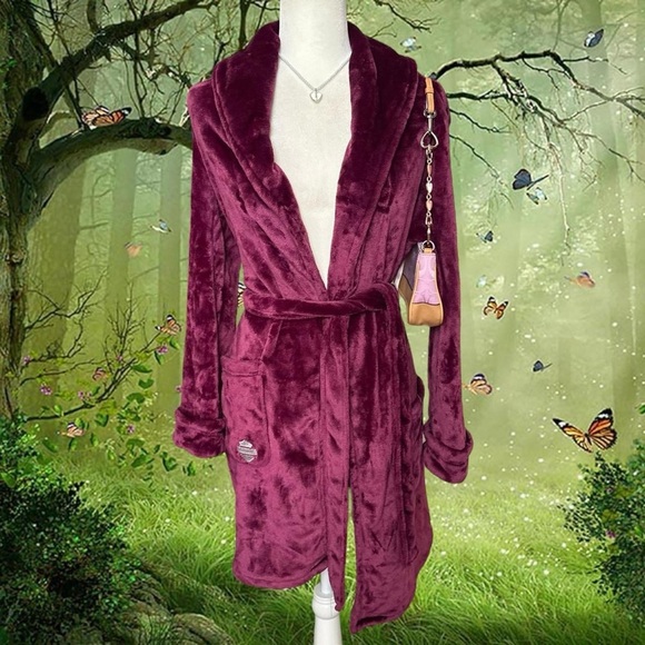 Harley-Davidson Other - Harley-Davidson® Women's Embroidered Lounge Robe, Magenta Purple